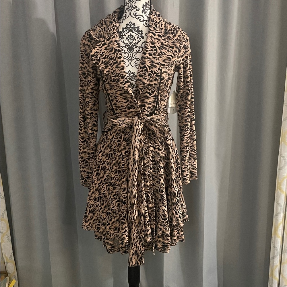 Altar'd State Animal Print Long Sleeve Jacket